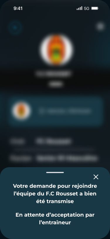 Attente de validation entraîneur