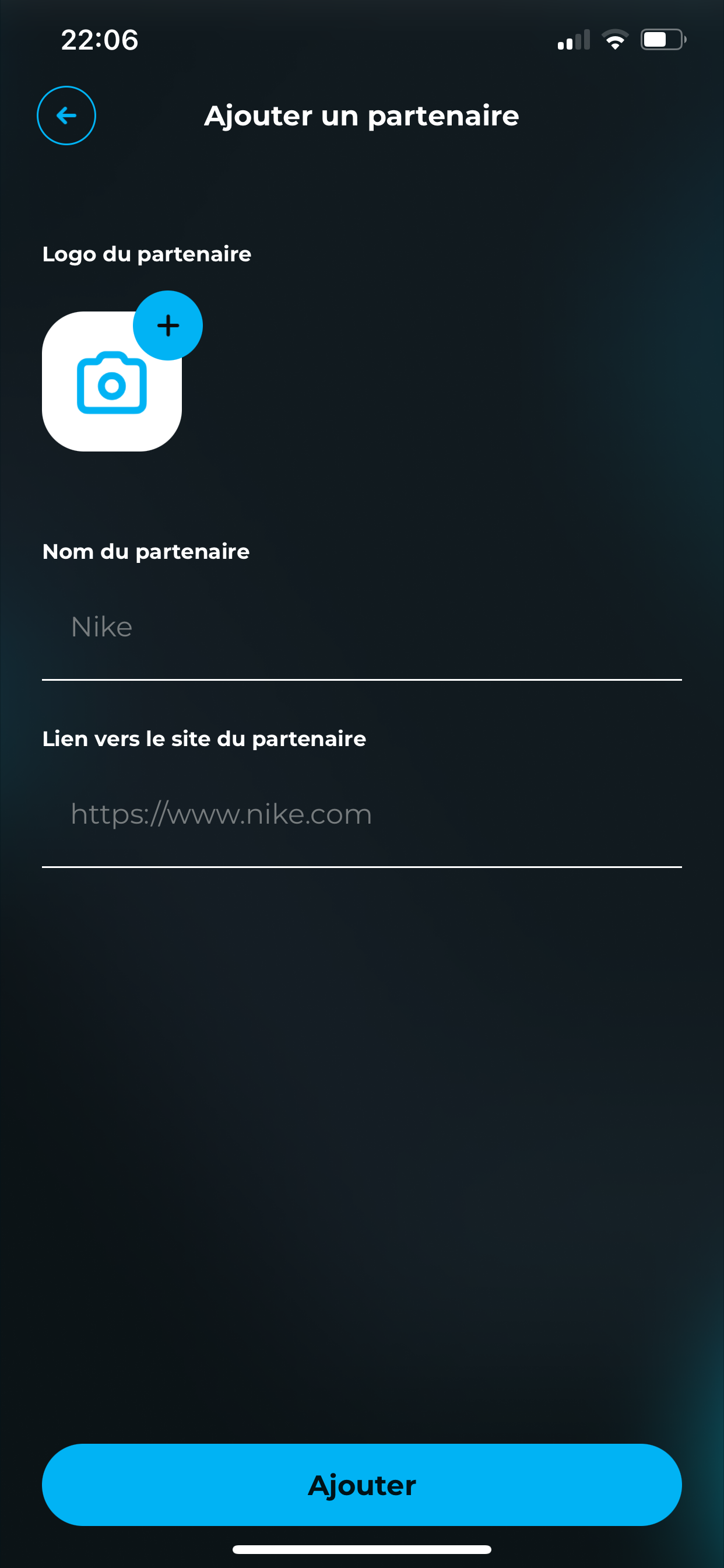 Ajouter des partenaires